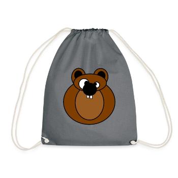 Eichhörnchen - Turnbeutel - Grau - Vorne