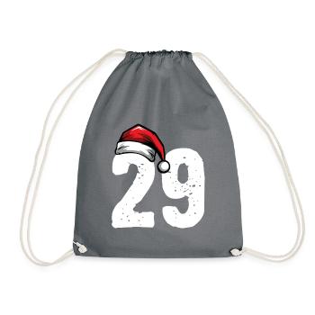 29 Numéro Noël - Sac de sport léger - gris - Devant