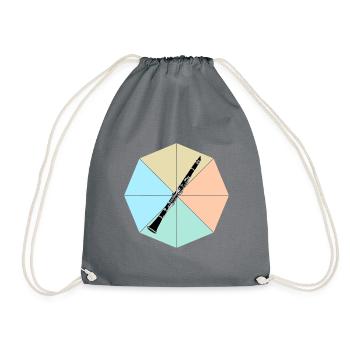 clarinette - Sac de sport léger - gris - Devant