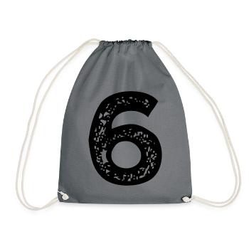 Maillot numéro 6 - Sac de sport léger - gris - Devant