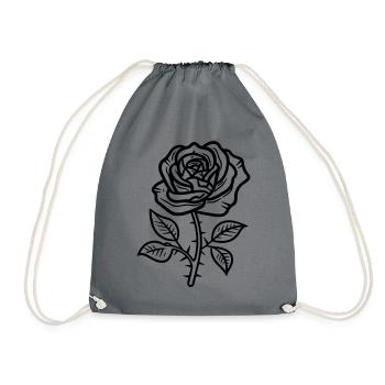 Symbole de la rose - Sac de sport léger - gris - Devant