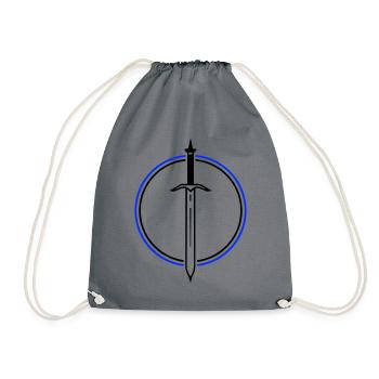 Sword Icon - Drawstring Bag - grey - Front