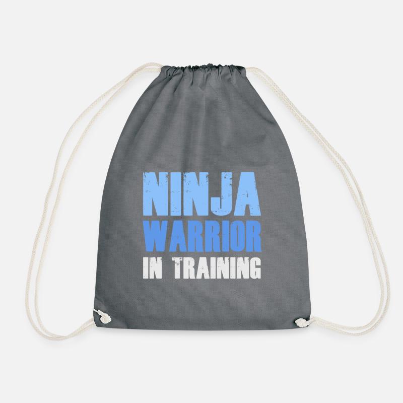 Ninja Warrior In Training - Turnbeutel - Grau