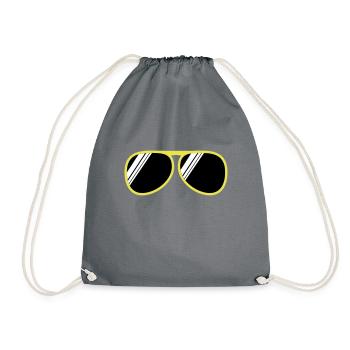 brille - Turnbeutel - Grau - Vorne