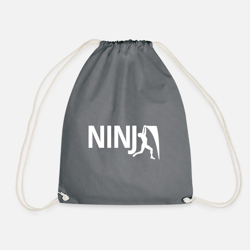 Ninja Warrior - Turnbeutel - Grau