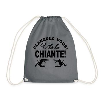 HUMOUR CASQUETTE PERSONNALISER - Sac de sport léger - gris - Devant