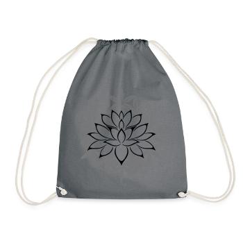 Lotus fleur de lotus fleur de vie - Sac de sport léger - gris - Devant