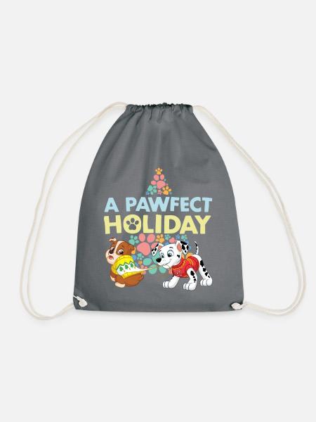 Paw Patrol Rubble & Marshall Weihnachts-Design - Turnbeutel - Grau