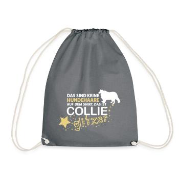 Collie Glitzer - Turnbeutel - Grau - Vorne