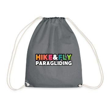 Hike&Fly Paragliding Paraglider - Drawstring Bag - grey - Front