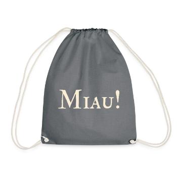 Miau ! - Turnbeutel - Grau - Vorne