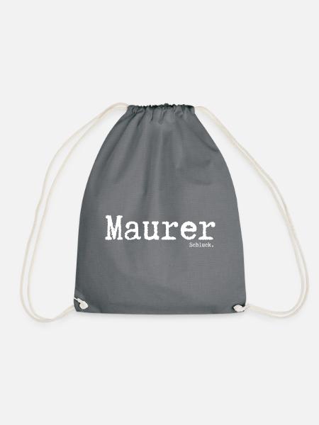 Maurer Schluck. - Turnbeutel - Grau