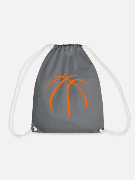 Basketball Basketballspieler Geschenk - Turnbeutel - Grau