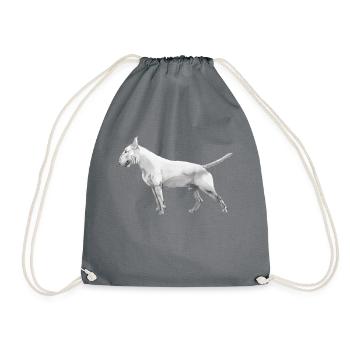 Bullterrier - Turnbeutel - Grau - Vorne