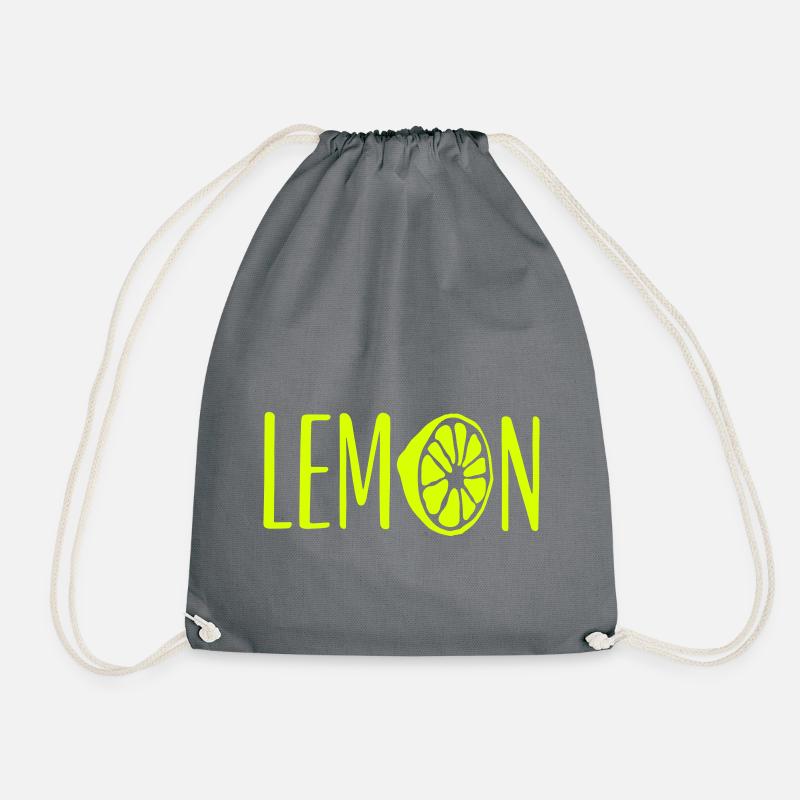 Lemon Lettering - Turnbeutel - Grau
