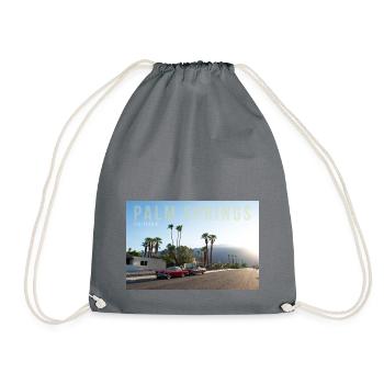 Palm Springs Muscle Cars - Drawstring Bag - grey - Front