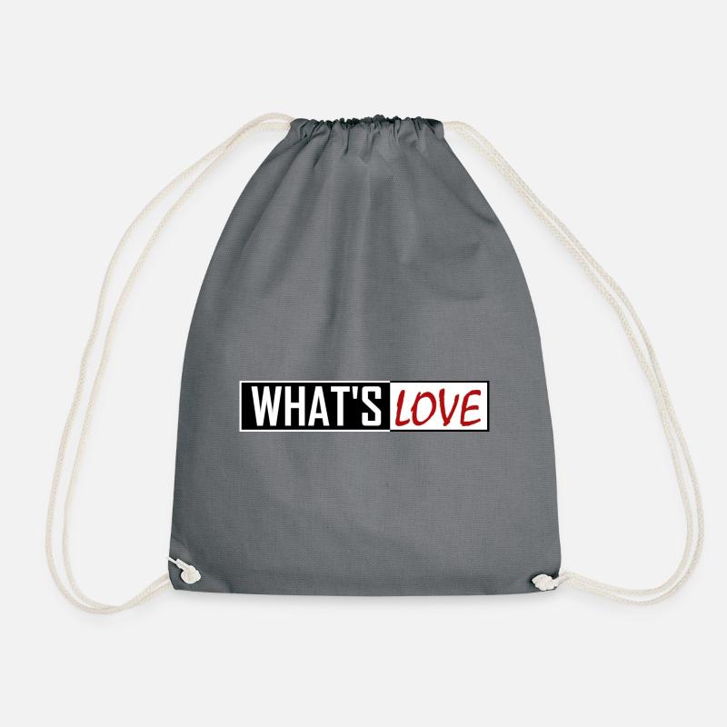 WHAT'S LOVE - Turnbeutel - Grau