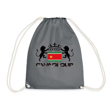 Guadeloupe drapeau royale - Sac de sport léger - gris - Devant