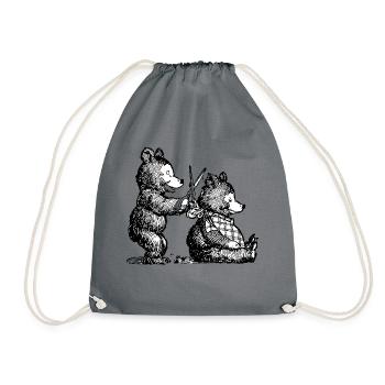 coiffeur de coiffeur de coiffeur de coiffeur salon de coiffure divulgue b - Sac de sport léger - gris - Devant