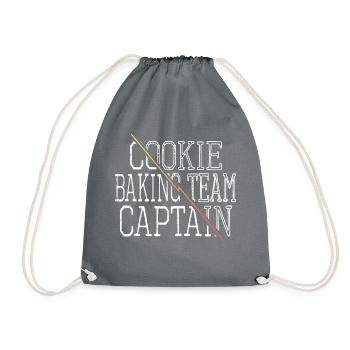 funny dinosaur funny quote present idea fun - Drawstring Bag - grey - Front