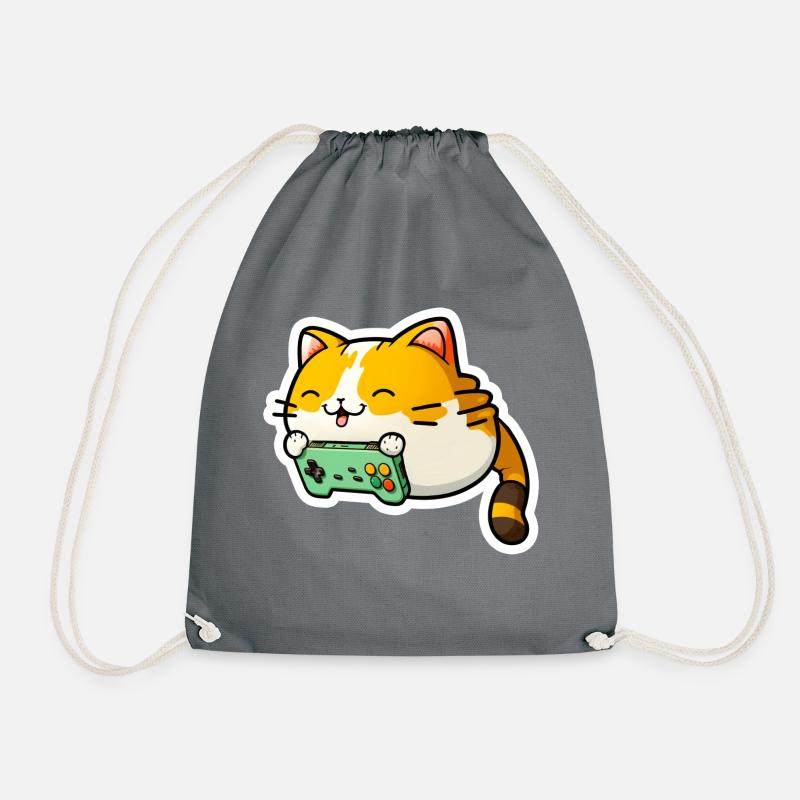 Autocollant mignon chaton chat chat mignon - Sac de sport léger - gris