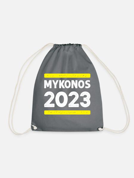 Mykonos 2023 - Turnbeutel - Grau