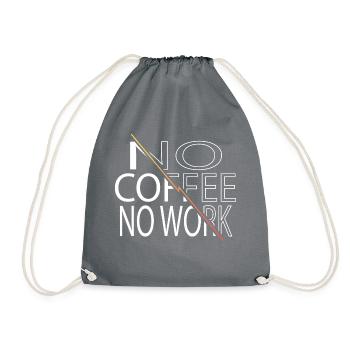 funny sayings drinking cool birthday present idea - Turnbeutel - Grau - Vorne