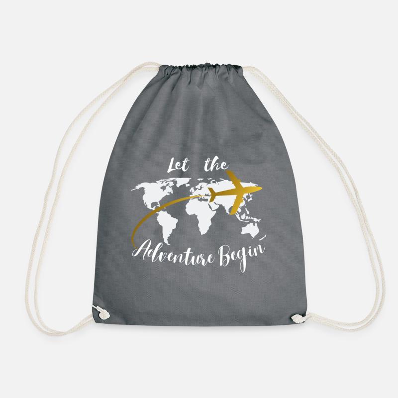 Que l’aventure commence - Monde - Sac de sport léger - gris