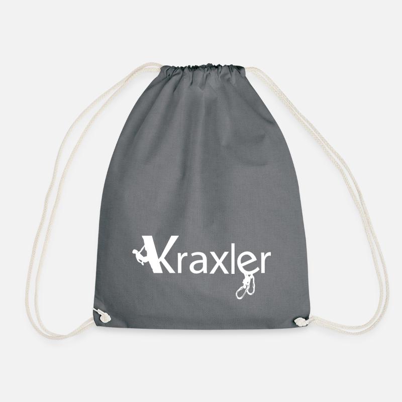 Kraxler, the Tyrolean climber - Drawstring Bag - grey