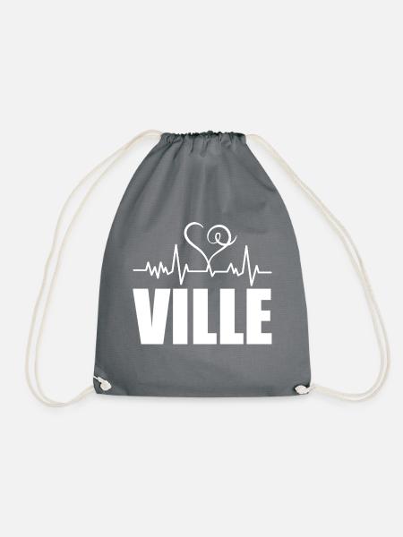 Heartbeat Ville - Turnbeutel - Grau