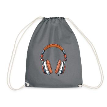 Casque La musique, c’est la vie - Sac de sport léger - gris - Devant