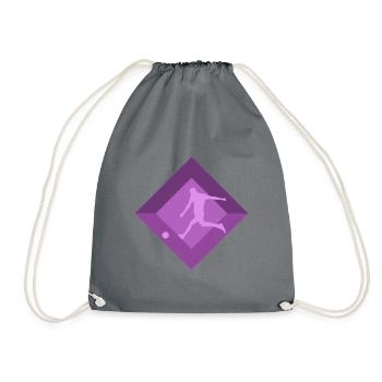 Futsal Futsal player in futsal team - Drawstring Bag - grey - Front