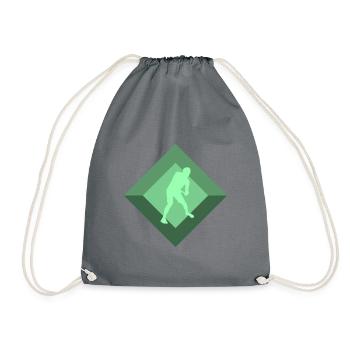 Disc Golf Disc Golf Players - Drawstring Bag - grey - Front