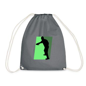 Disc Disc Golf Player Disc Golf - Drawstring Bag - grey - Front