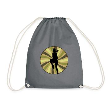 Exercise Cardio Aerobics - Drawstring Bag - grey - Front