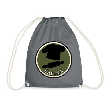 Baking Backen Cupcake - Drawstring Bag - grey - Front