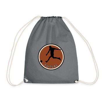 Futsal Player Futsal Player Futsal Team - Drawstring Bag - grey - Front