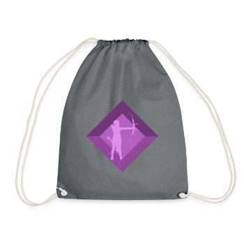 Arc Arbalète Tir à l’arc - Sac de sport léger - gris - Devant
