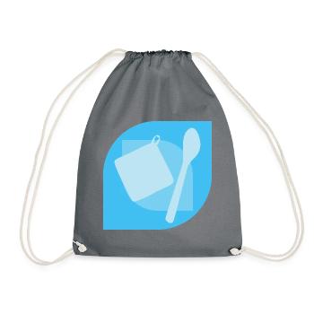 Cuisson d’un gâteau boulanger - Sac de sport léger - gris - Devant