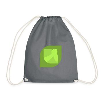 Strong Man Arm Wrestling Bench Press - Drawstring Bag - grey - Front