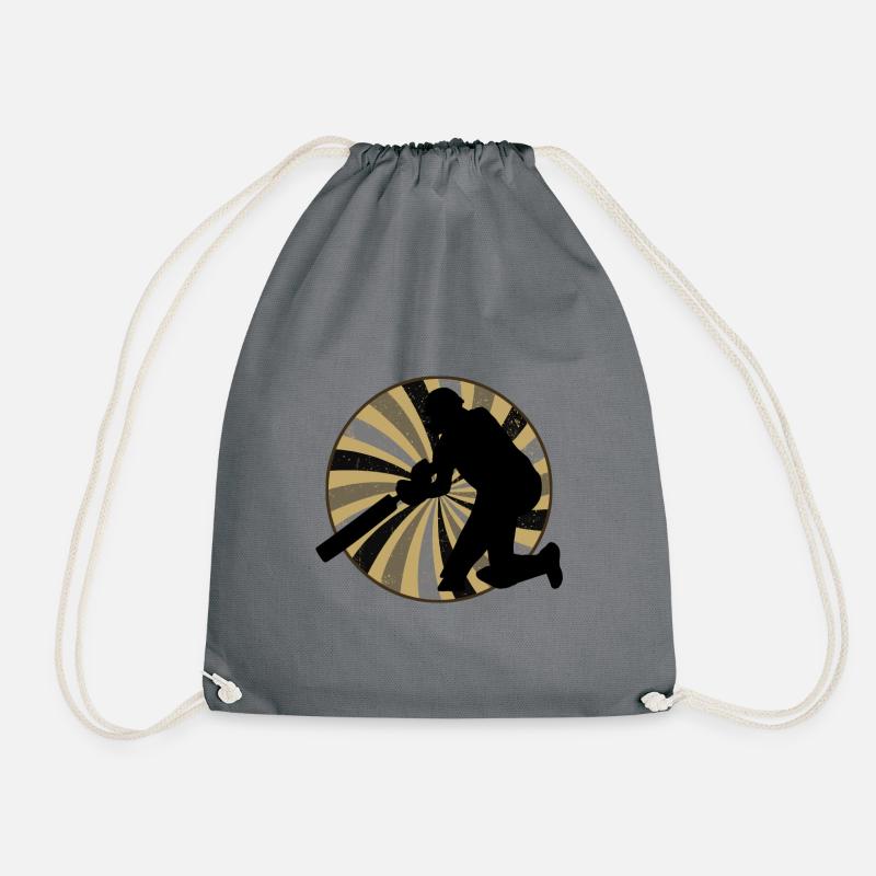 Cricketer Cricketer Cricket Team - Drawstring Bag - grey