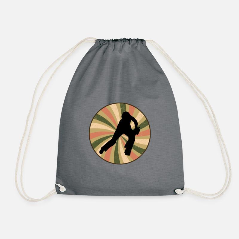 Cricketer Cricketer Cricketer - Drawstring Bag - grey