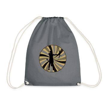 Archer Bow Bow - Drawstring Bag - grey - Front
