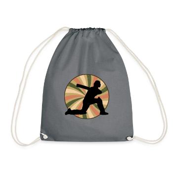 Cricketer Cricket Team Cricket - Drawstring Bag - grey - Front