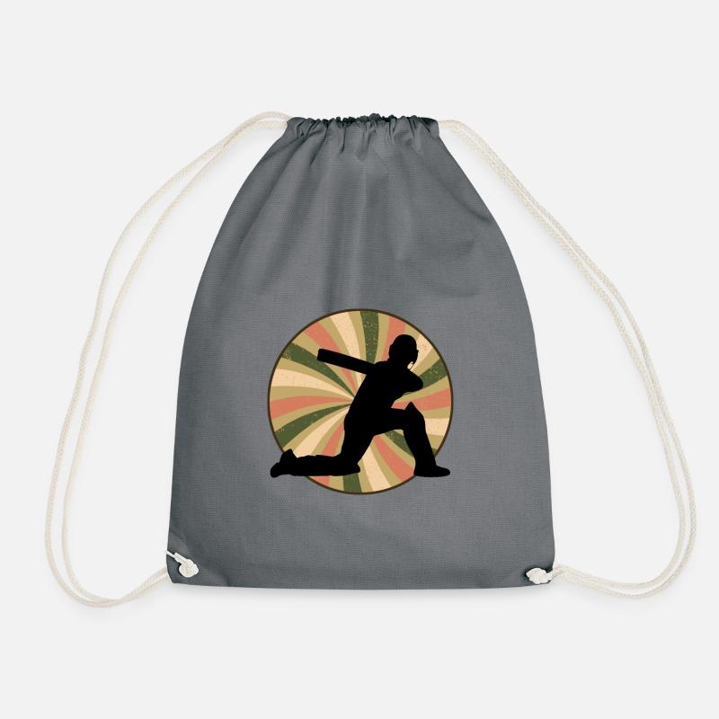 Cricketer Cricket Team Cricket - Drawstring Bag - grey