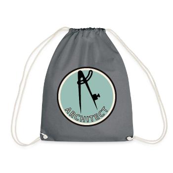 Design Engineer Architecture - Drawstring Bag - grey - Front