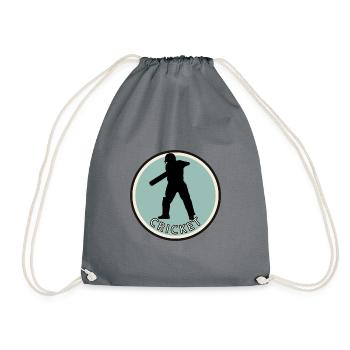 Cricket Pitcher - Turnbeutel - Grau - Vorne