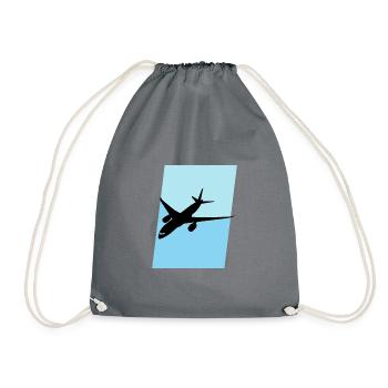 Aerospace Engineering Flying Aerospace - Drawstring Bag - grey - Front