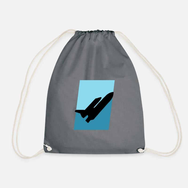 Aerospace Engineering Airplane Airplane - Drawstring Bag - grey