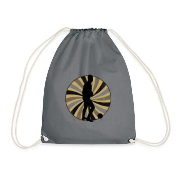 Futsal player Futsal player - Drawstring Bag - grey - Front